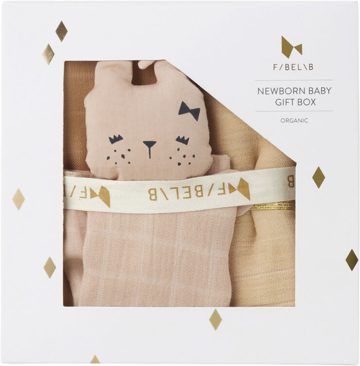 Fabelab Newborn Baby Gift Box - Wheat Mix Multi colours