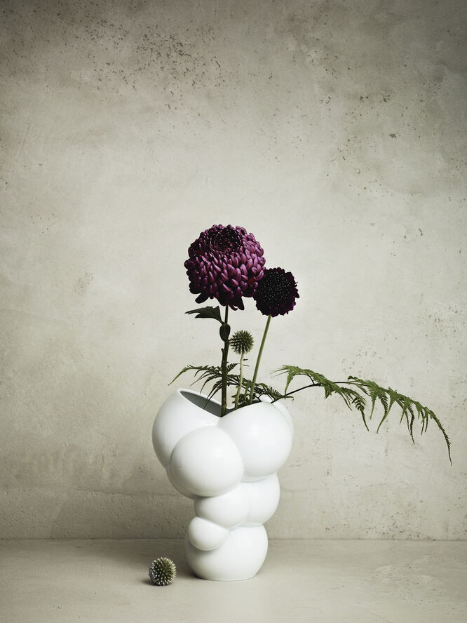Rosenthal Vase 26cm, Weiss matt, Skum Hvid