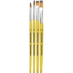 Set de pinceaux synthétiques WINNER, 4 pièces