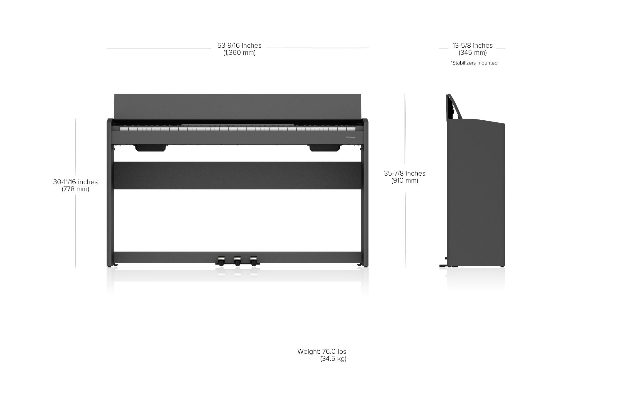 E-Piano F107 BKX<br>Der Startpunkt für Ihre Reise auf dem Piano