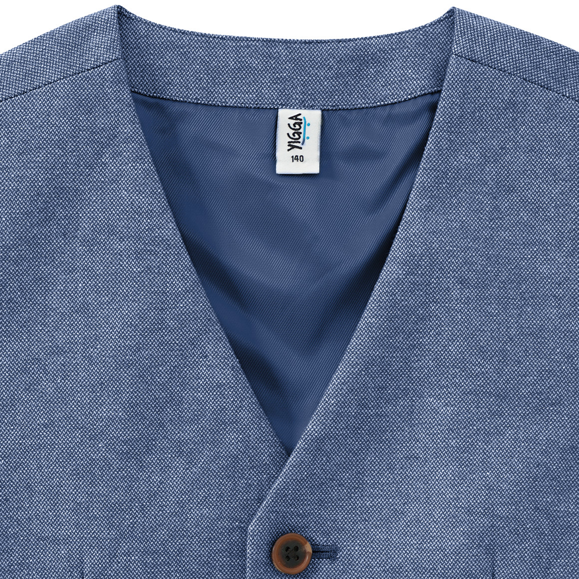 Yigga Jungen Weste mit Knöpfen blau