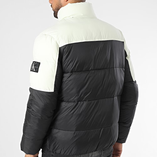 Doudoune Blocking Non-Down 3461 Noir Vert Clair