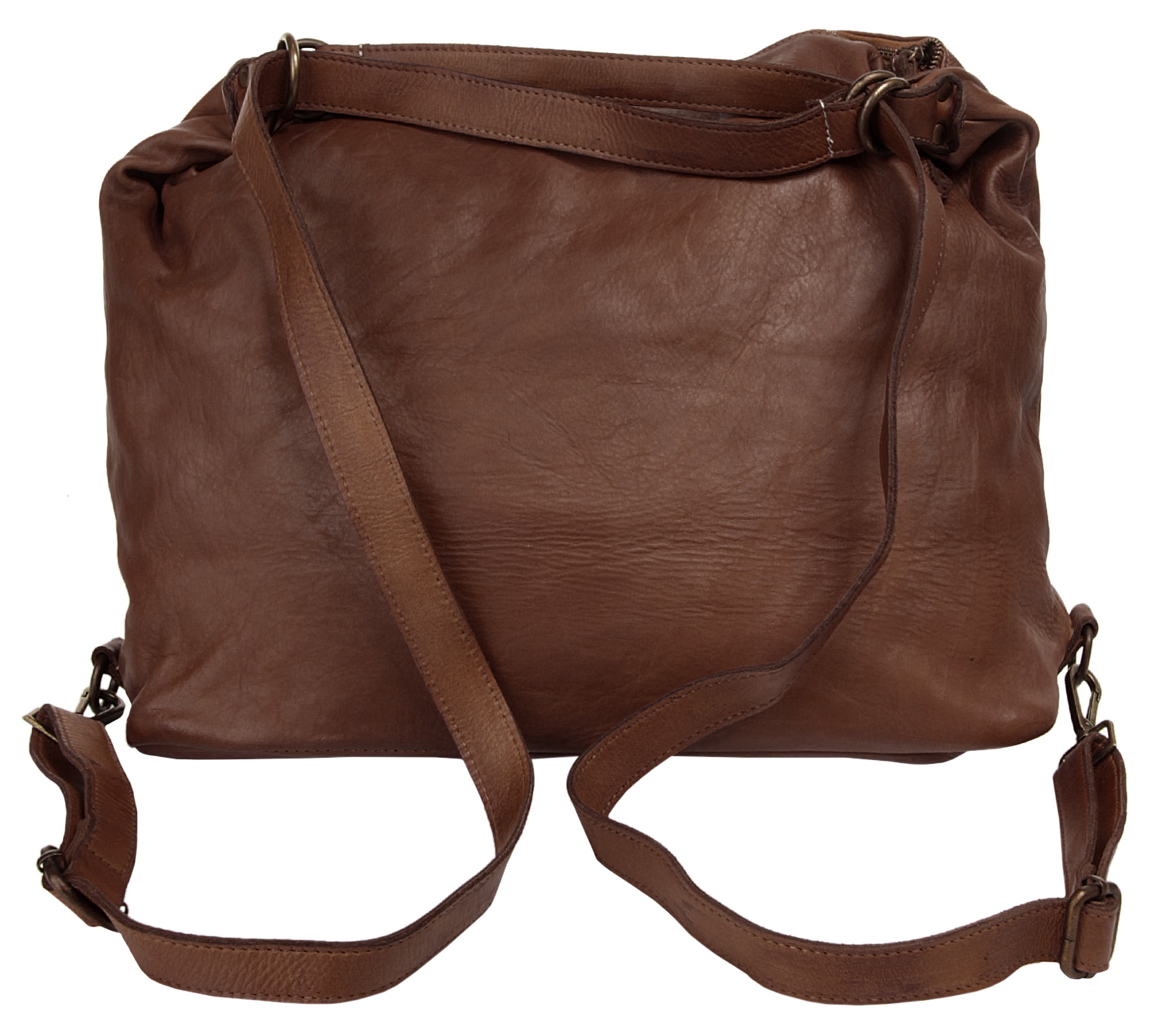 forty° Cityrucksack echt Leder, Made in Italy