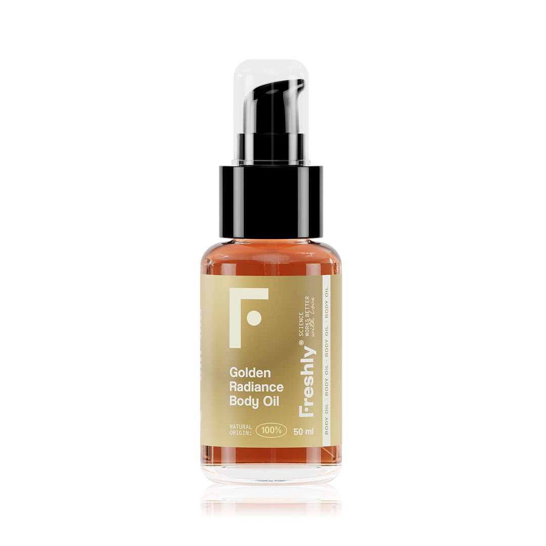 FRESHLY  Óleo Corporal Para Estrias e Cicatrizes - Golden Radiance Body Oil - 50ml