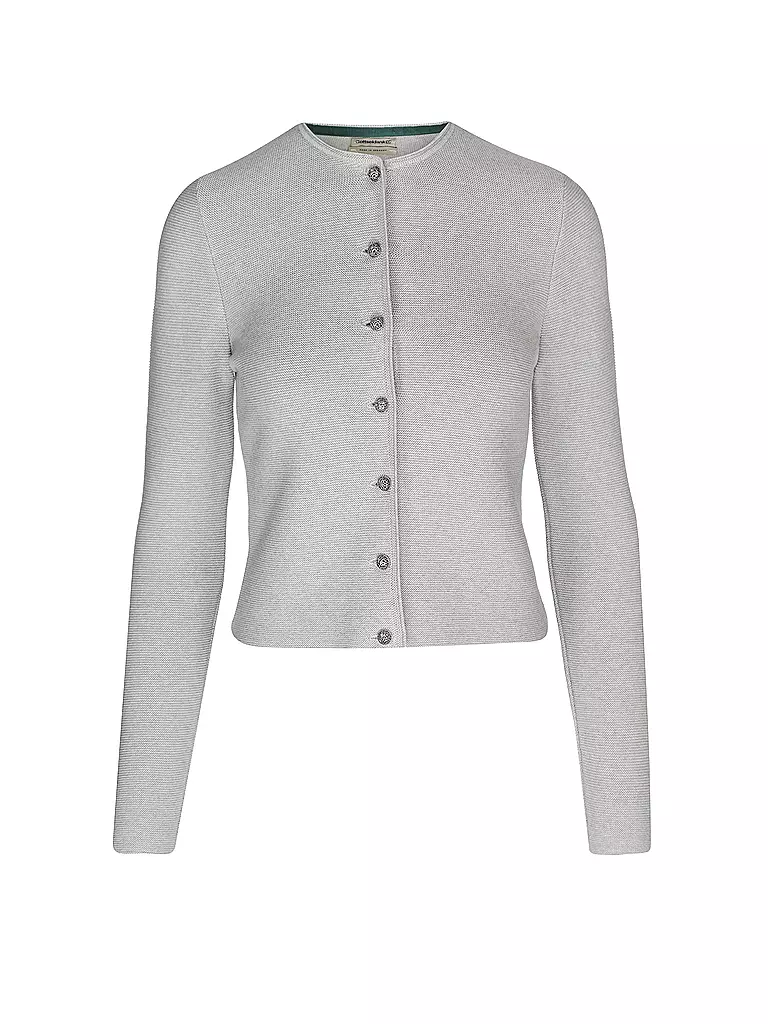 GOTTSEIDANK Trachten Strickjacke  ALOSIA grau