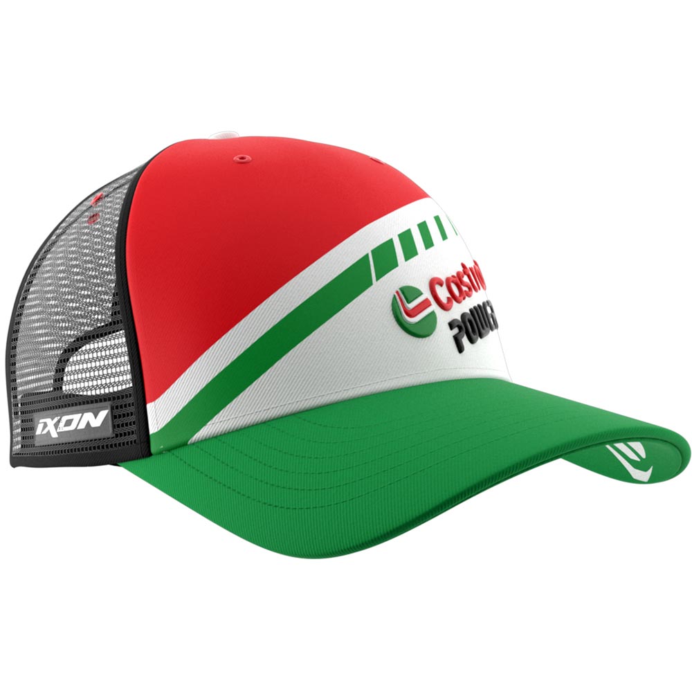 Ixon - Casquette Mesh LCR 24 Vert / Blanc / Rouge