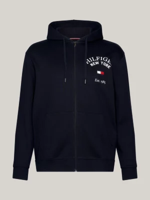 Moletom com capuz e zíper Plus Varsity