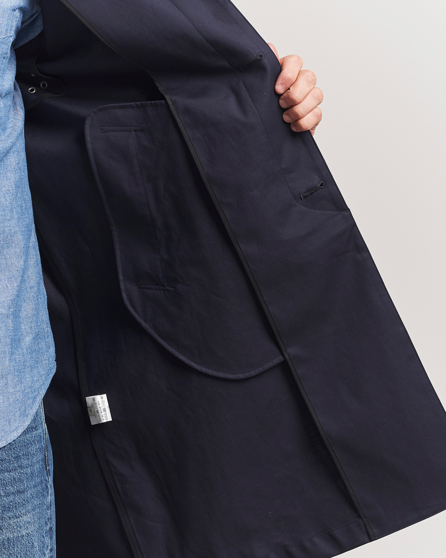 Mackintosh Dunkeld Car Coat Navy
