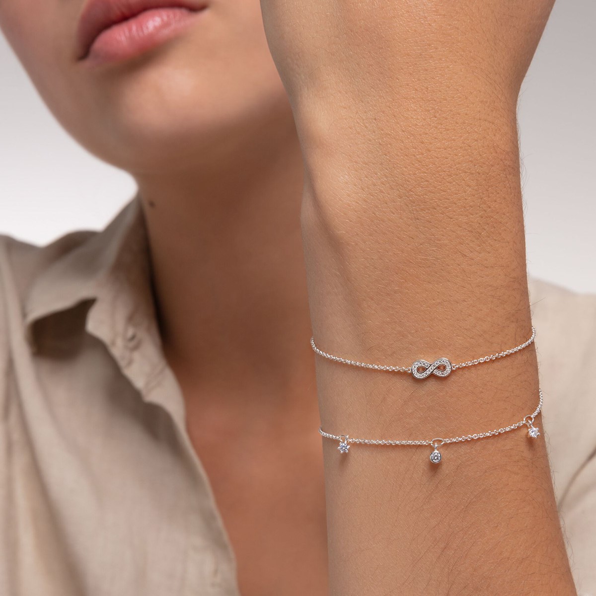 Bracelet Thomas Sabo Infini argent oxydes