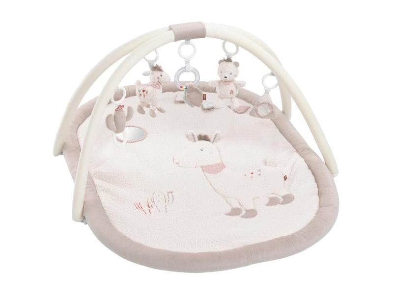 fehn Krabbeldecke mit Spielbogen Lama Peru 3D Activity Decke Lama Peru