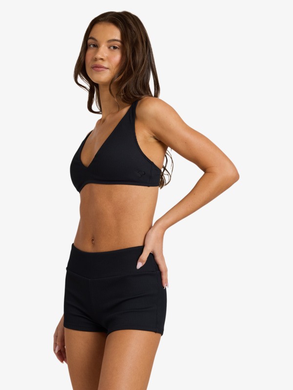 Roxy Love Elongated Tri Haut de bikini triangle Noir Femme
