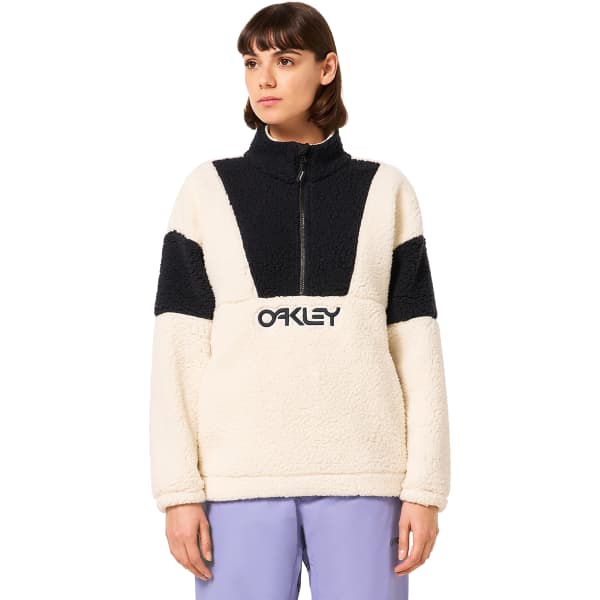 Sweat polaire OAKLEY TNP EMBER HALF ZIP RC FLEECE W ARCTIC WHITE