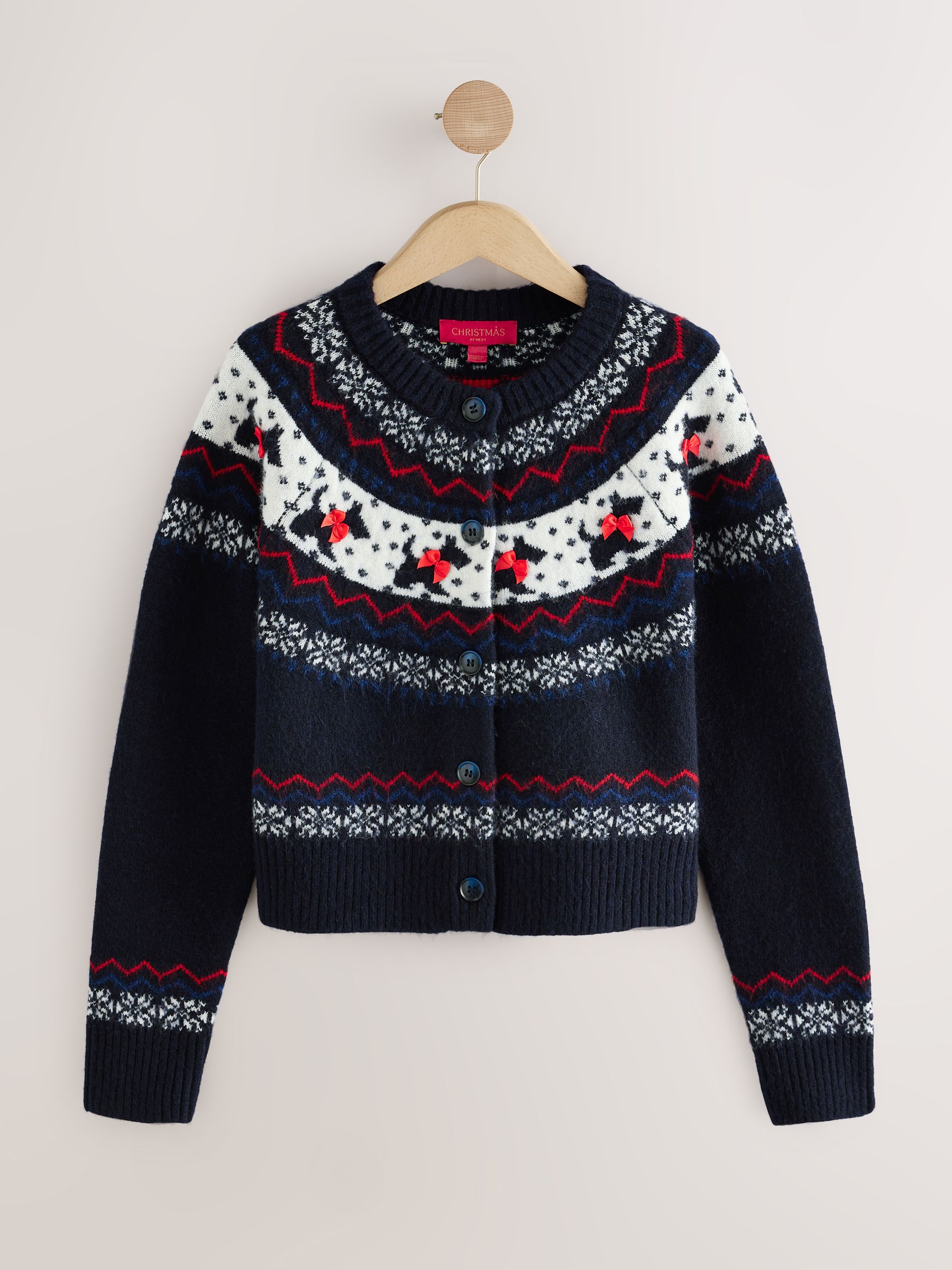 Hond Fairisle 3D Strik - Kerstmis vest
