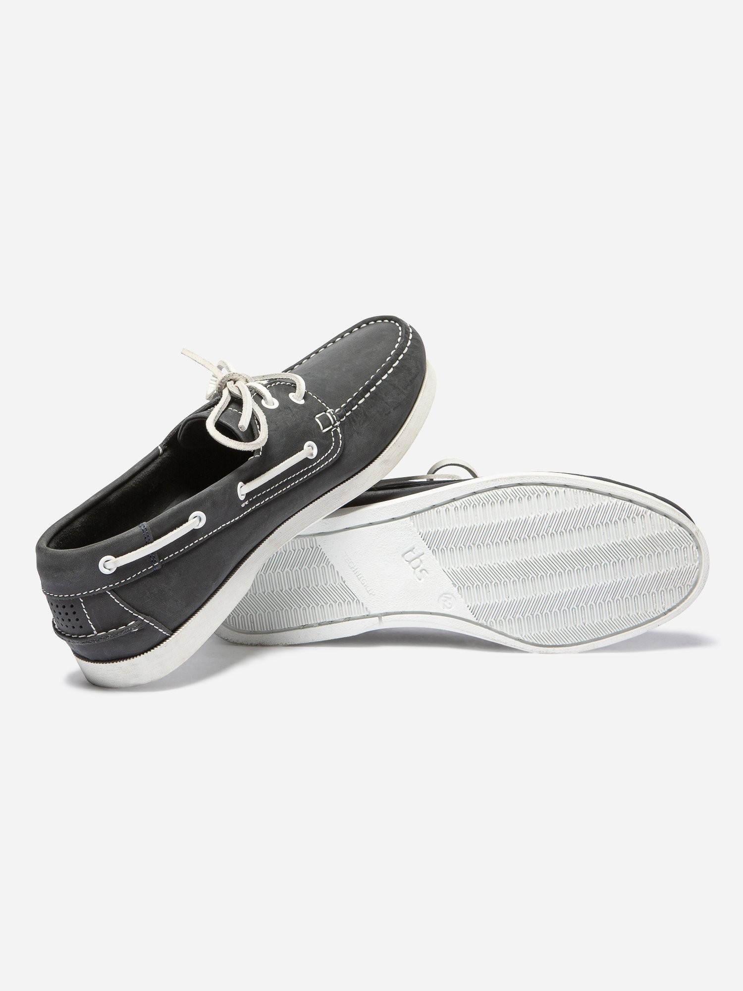 Chaussures Bateau Homme Cuir Marine
