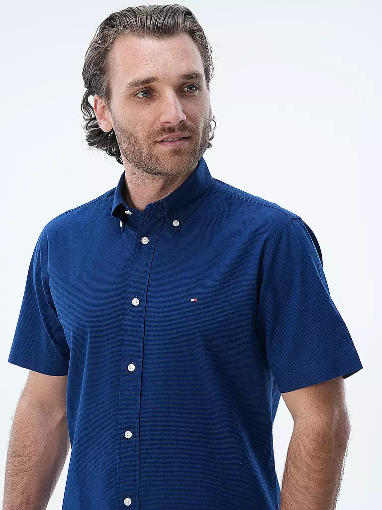 TOMMY HILFIGER Hemd Regular Fit  blau