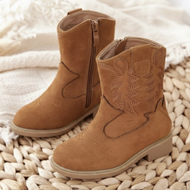 Tiny cowgirl boots - camel