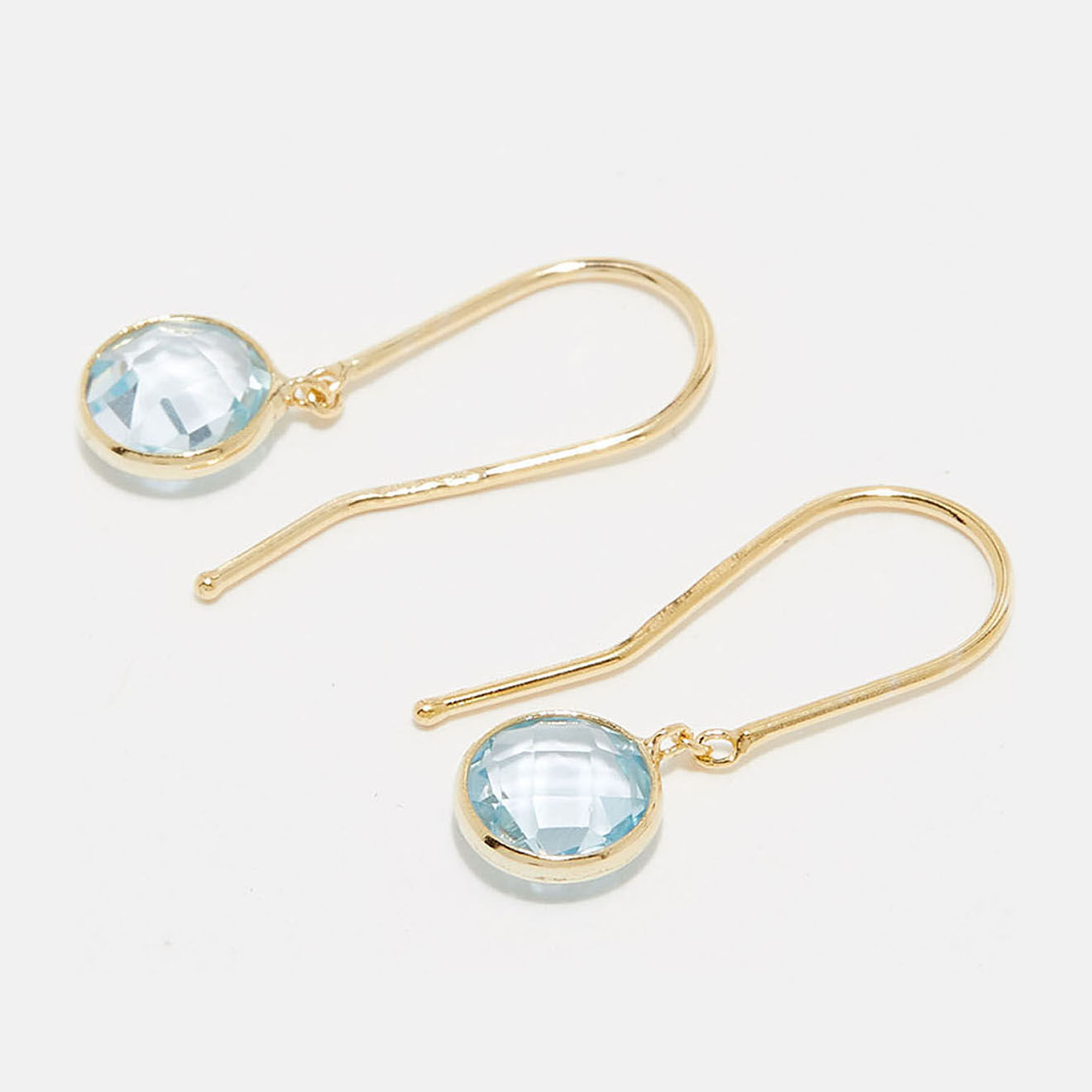 Instant d'Or Boucles d'oreilles Goutte Topaze 1.60 ct or jaune