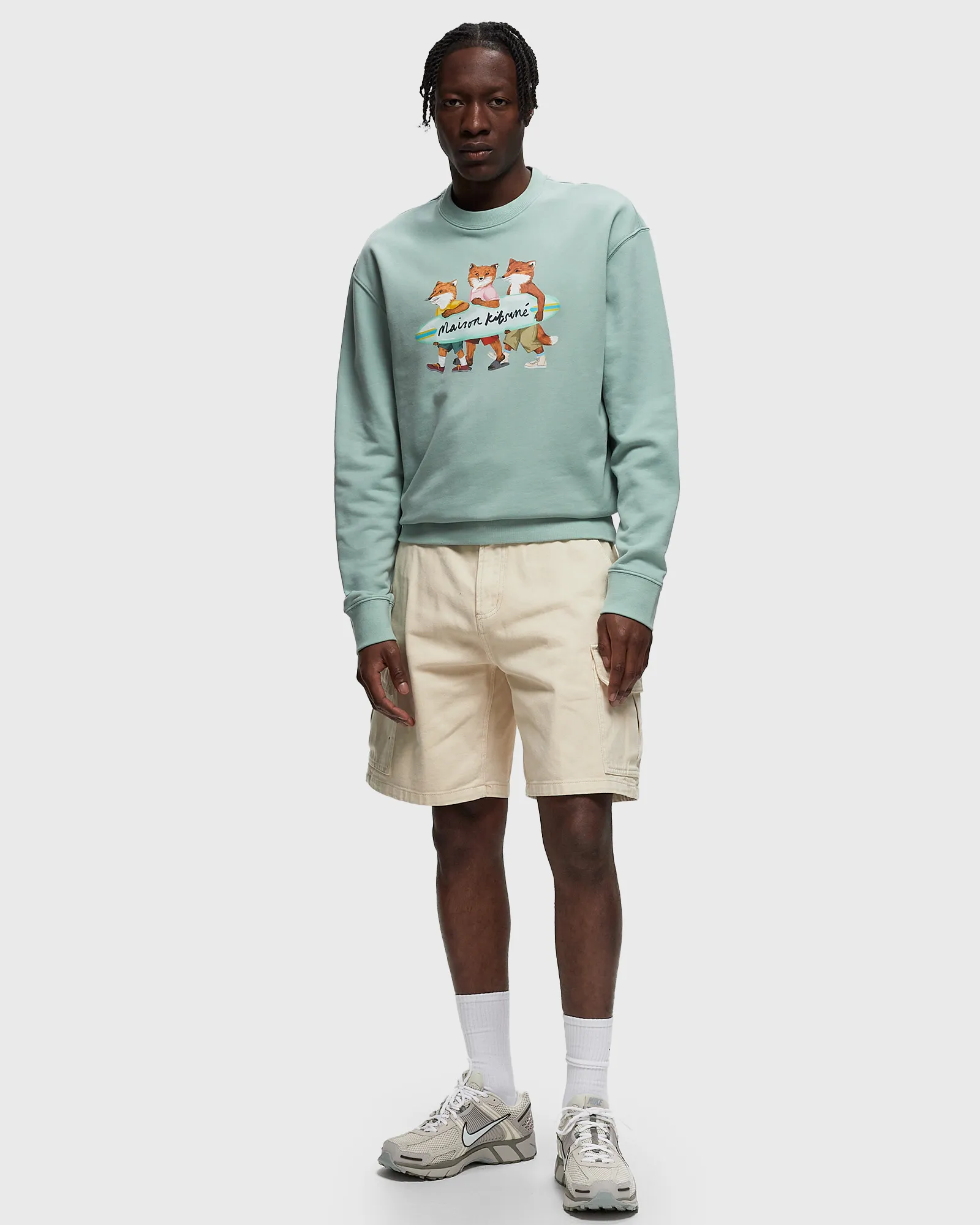 Maison Kitsune SURFING FOXES COMFORT SWEATSHIRT