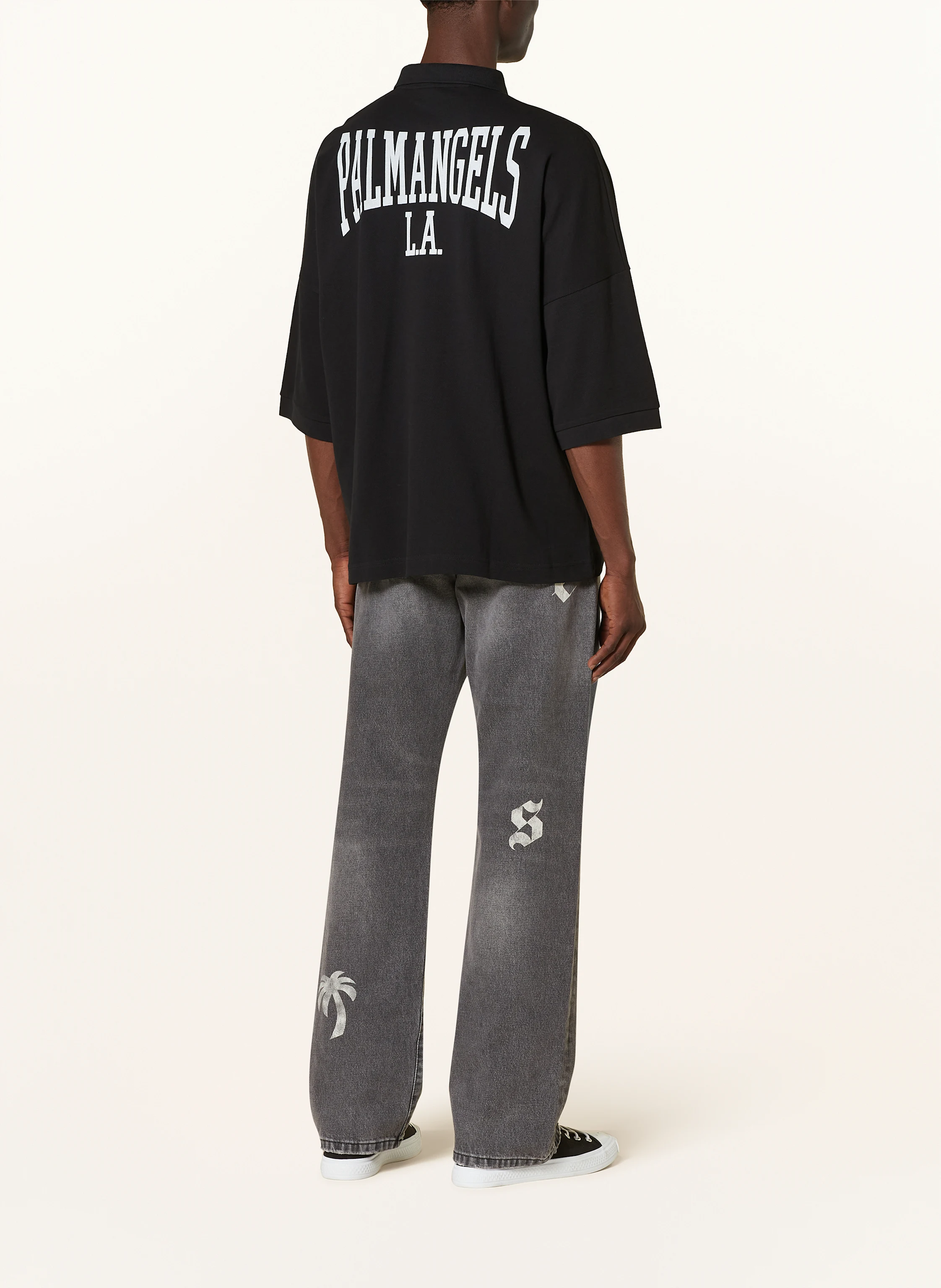 Palm Angels Oversized-Poloshirt aus Piqué
