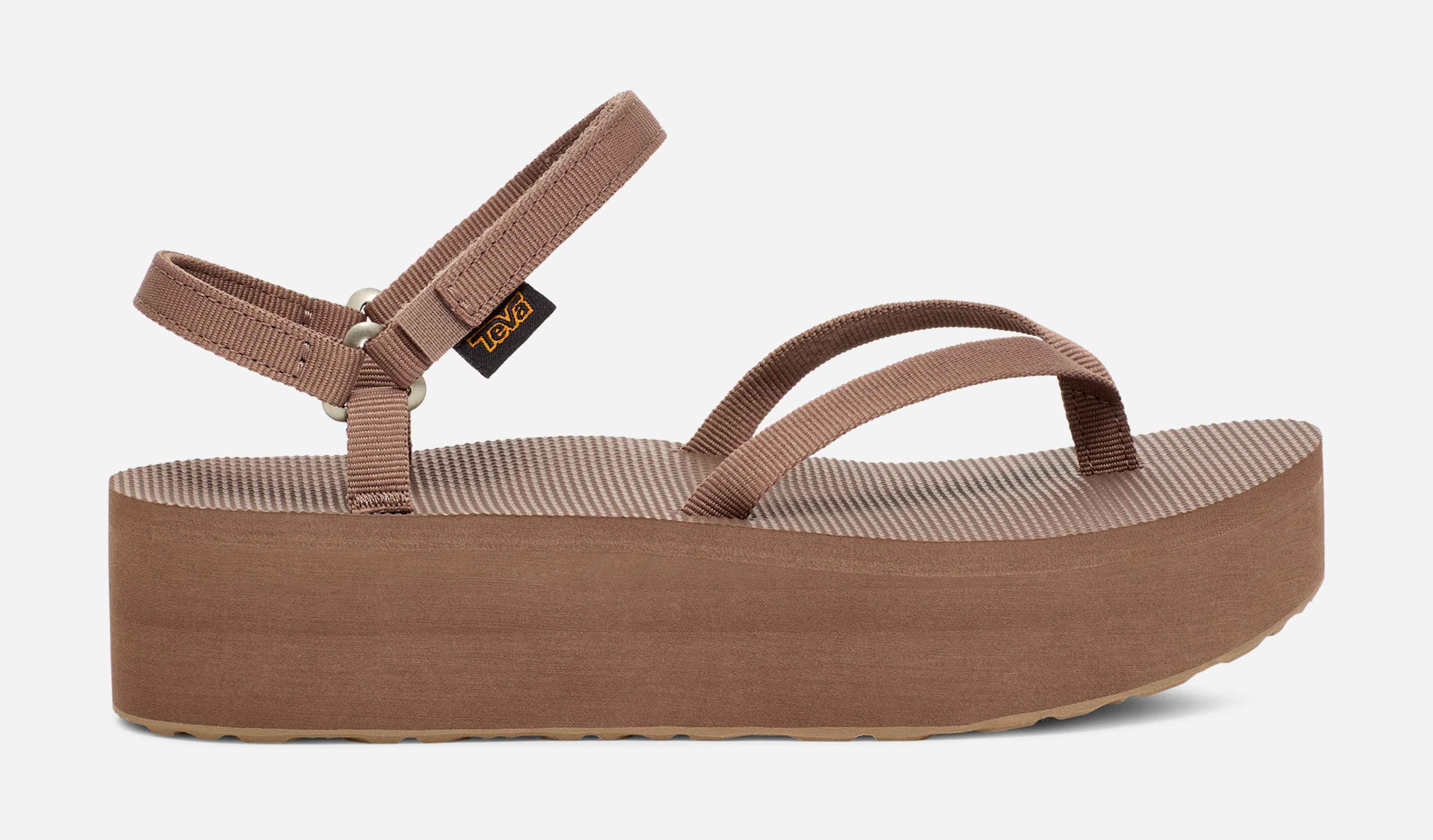Dames Flatform Slim Sandal