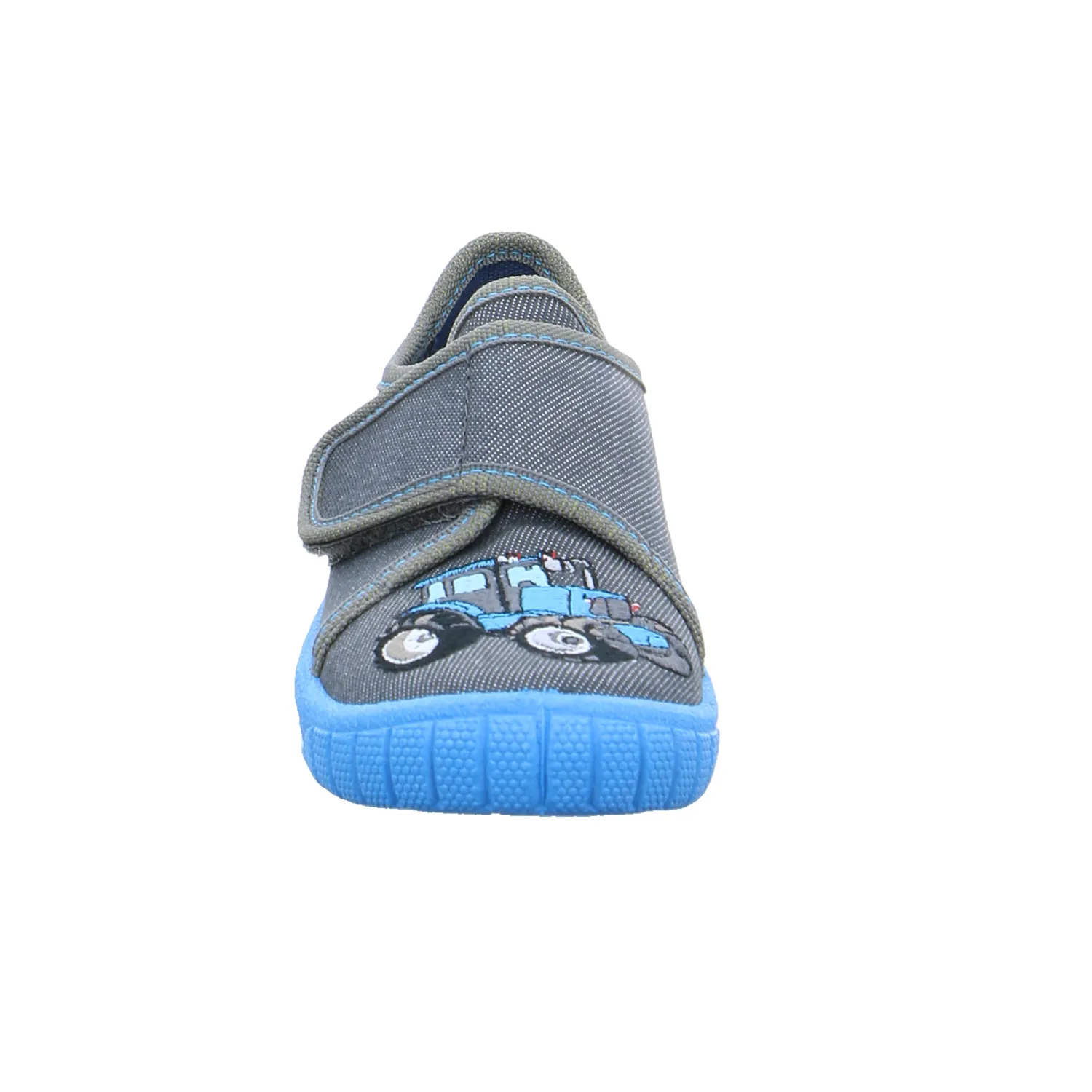 SUPERFIT Kinder-Hausschuh Grau Textil  Jungenhausschuh