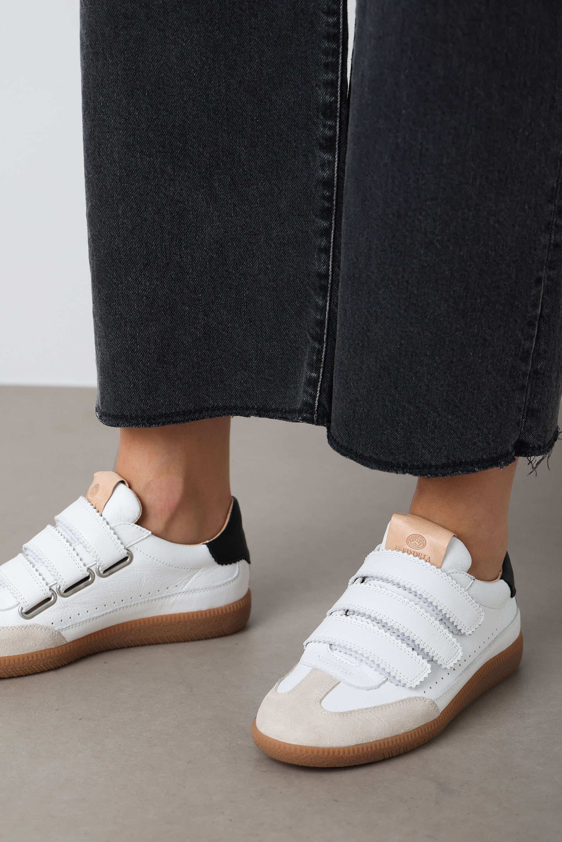 PEARL VALENCIA Sneaker leather White/Black