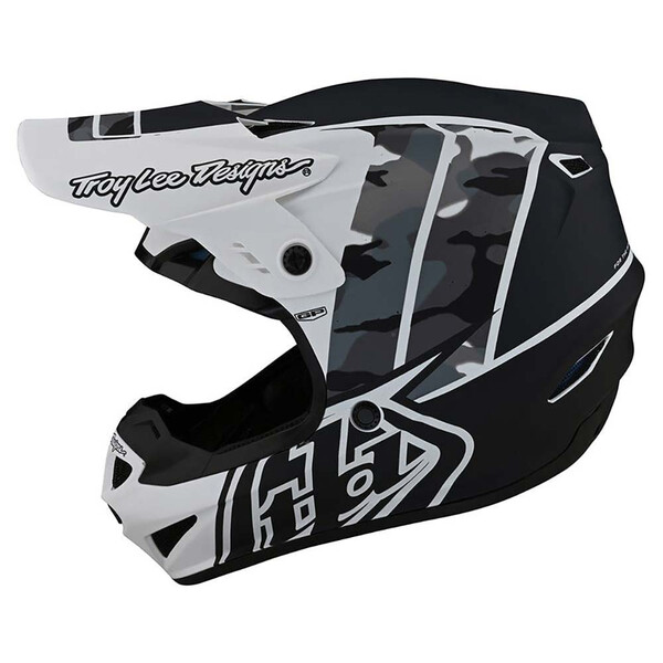 Troy Lee Designs - Casque enfant GP Nova Camo Youth Camouflage Gris / Noir / Blanc