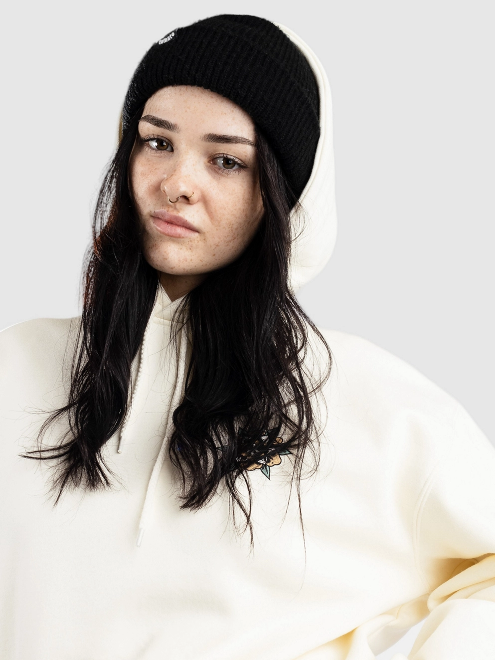 Santa Cruz Heart Set Hoodie off white