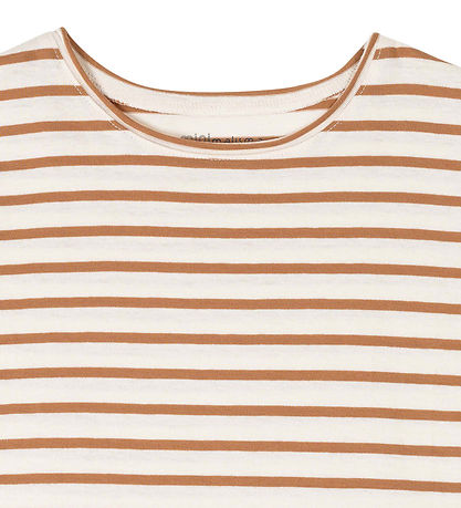 Minimalisma T-Shirt - Leinen - Bronzestreifen