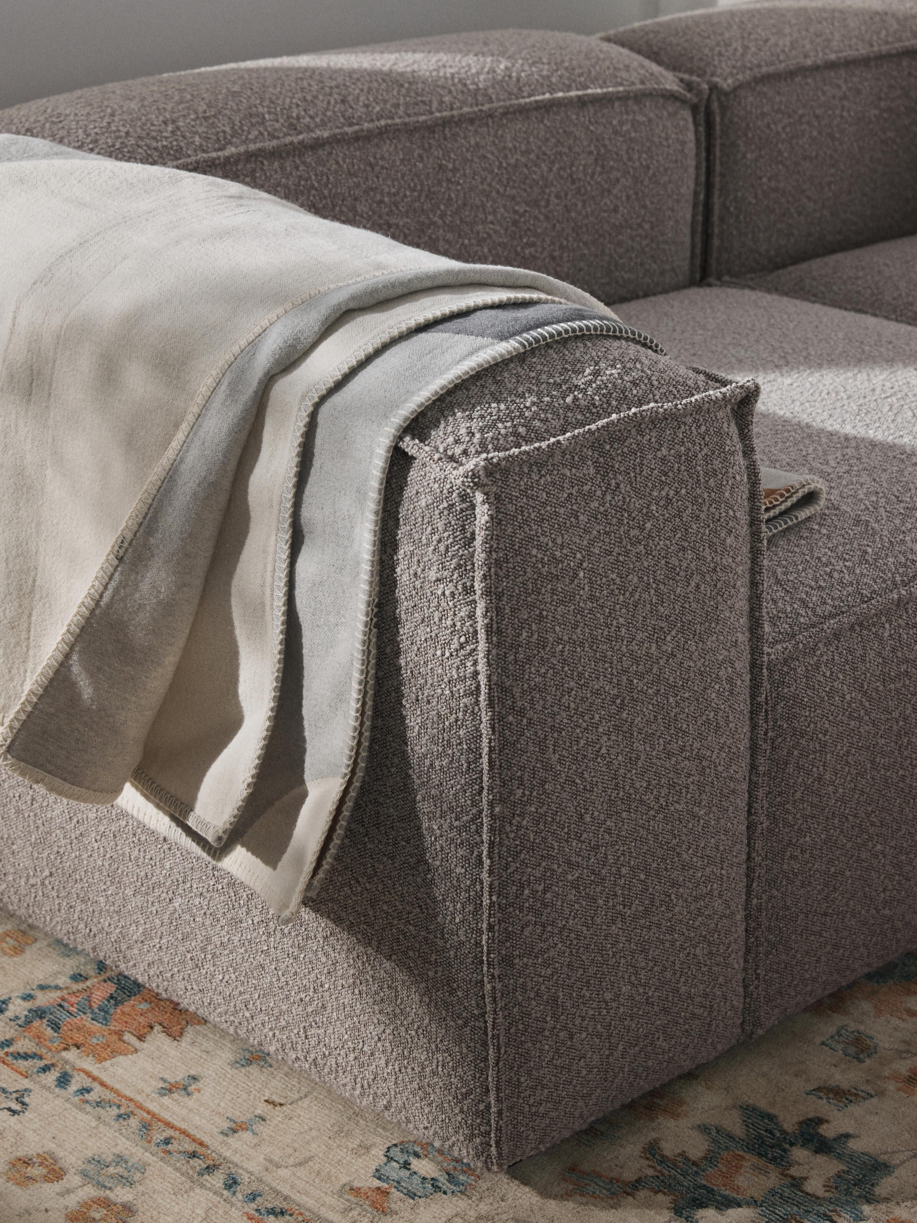 Modulaire bank Lennon (3-zits) uit bouclé