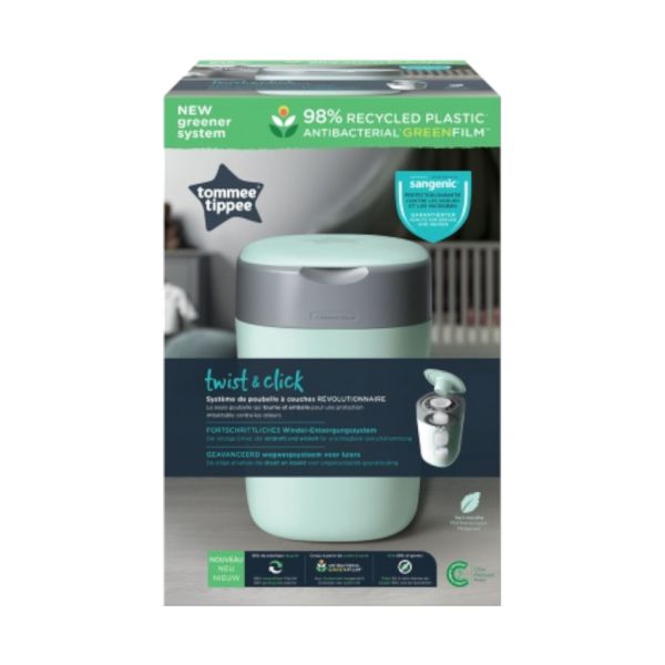 Tommee Tippee Sangenic Twist & Click Luieremmer - ECO - Blauw