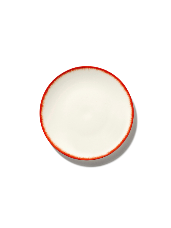 Serax Dé tableware by Ann Demeulemeester ontbijtbord Ø17,5 set van 2 White/Black 1