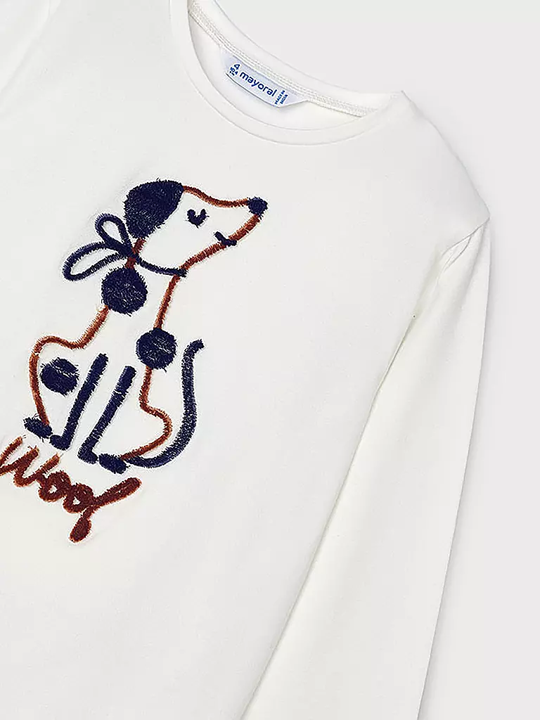 MAYORAL Mädchen Langarmshirt creme