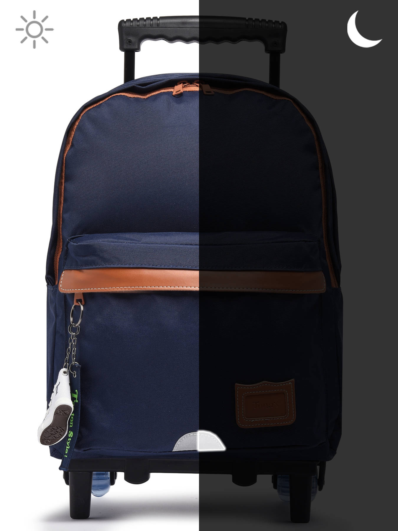 Sac a dos  roulettes 2 compartiments TANN'S