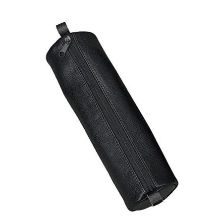 Alassio Schlamper-Rolle aus Leder, schwarz