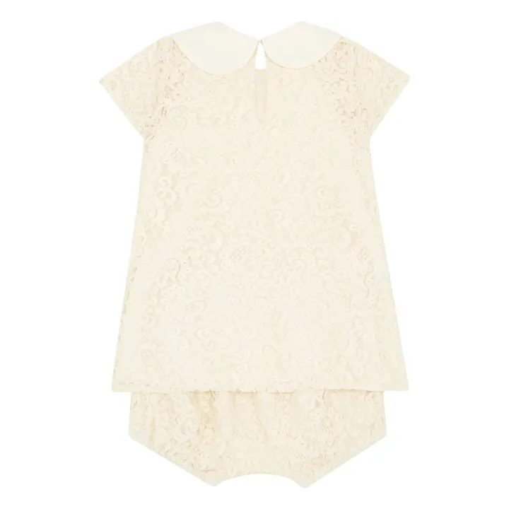 Zhoe & Tobiah Robe Dentelle et Culotte | Ecru