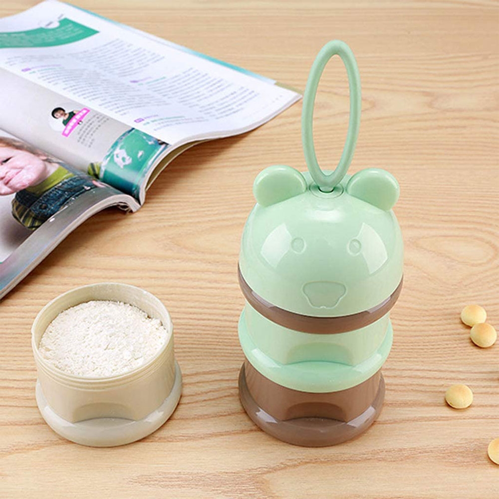 (3in1) Baby Milchpulver Portionierer Säuglingsnahrung Aufbewahrungsbox - Türkis