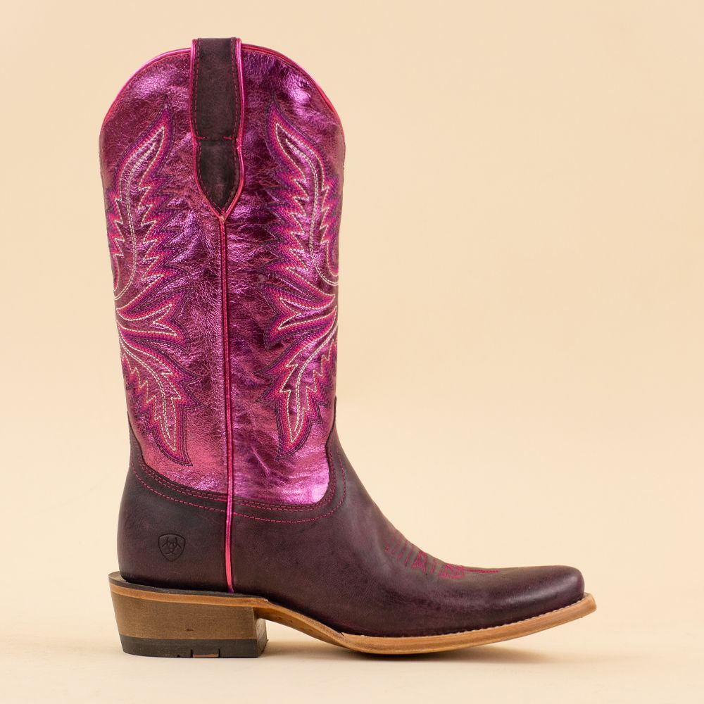 Ariat cowboylaarzen Futurity Flash roze