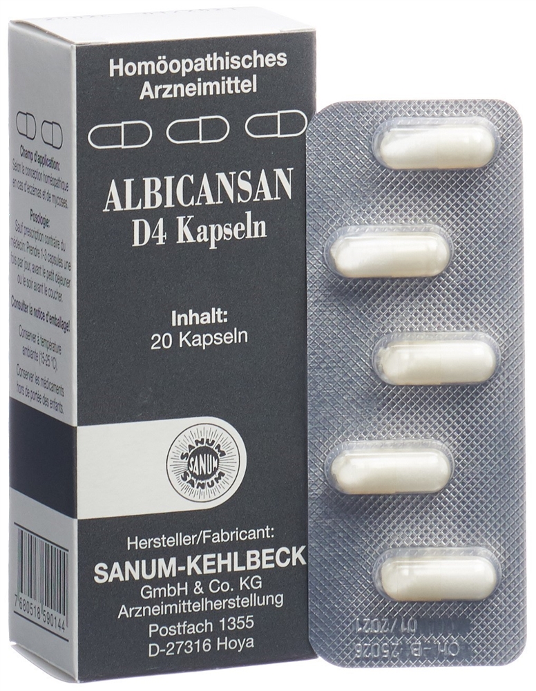 ALBICANSAN Kaps 4 D Blist 20 Stk