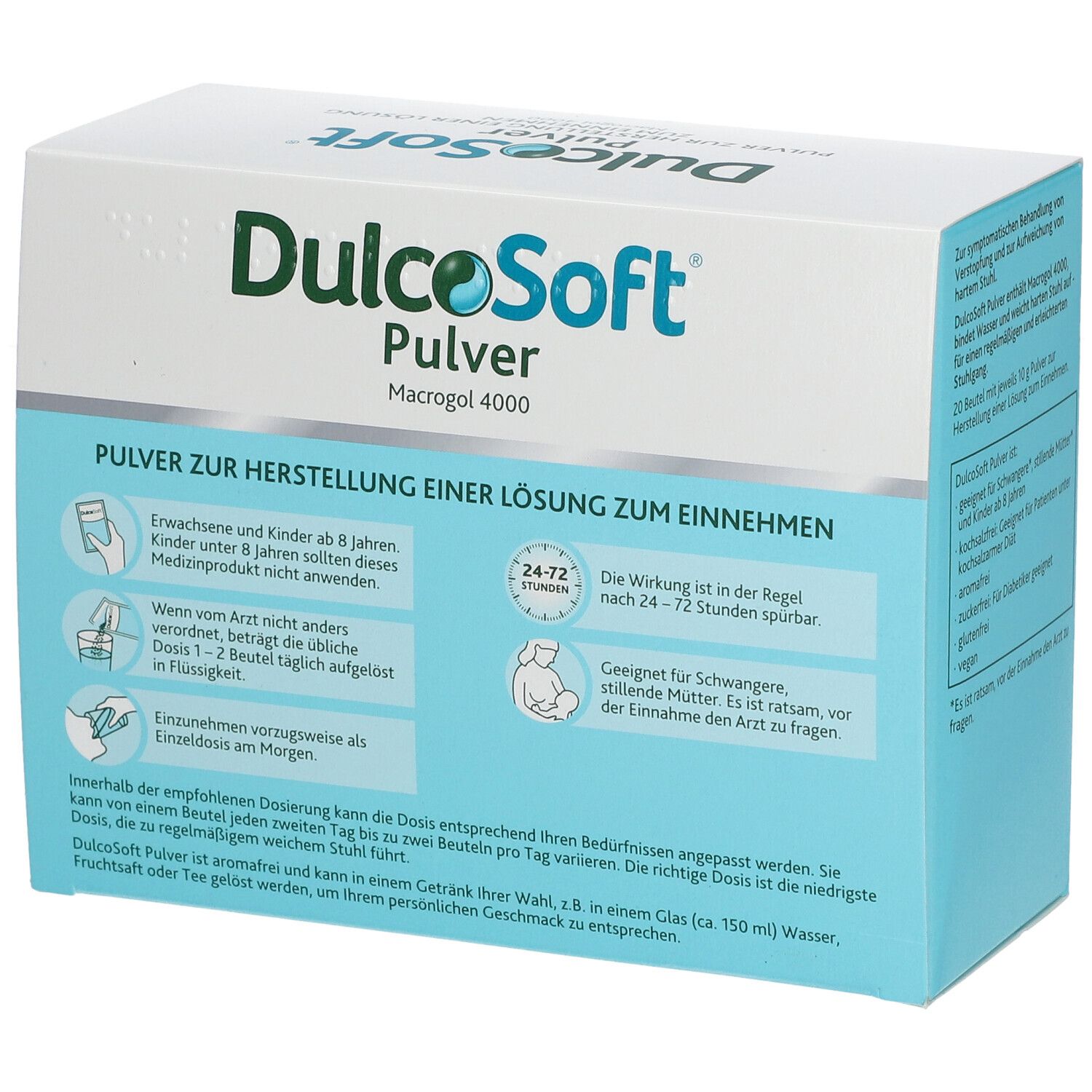 DulcoSoft Pulver Abführmittel bei Verstopfung mit Macrogol