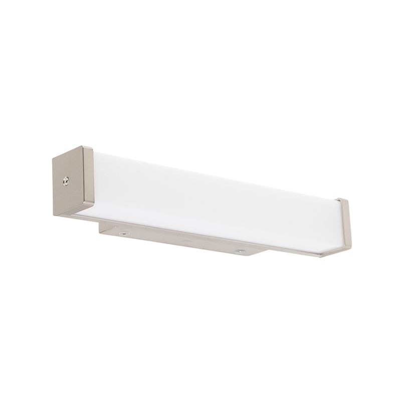 Badkamer wandlamp staal 32 cm incl. LED IP44 - Cascada