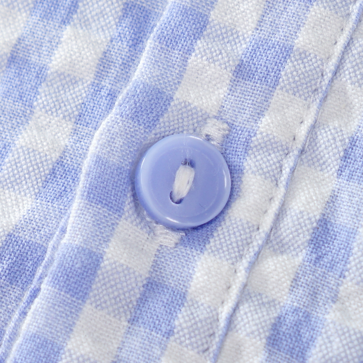 Baby Kleid mit Erdbeer-Allover hellblau / weiss