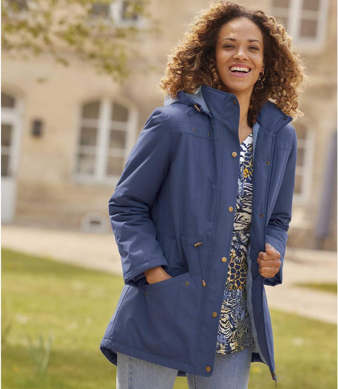 Parka à Capuche Matelassée Tendance