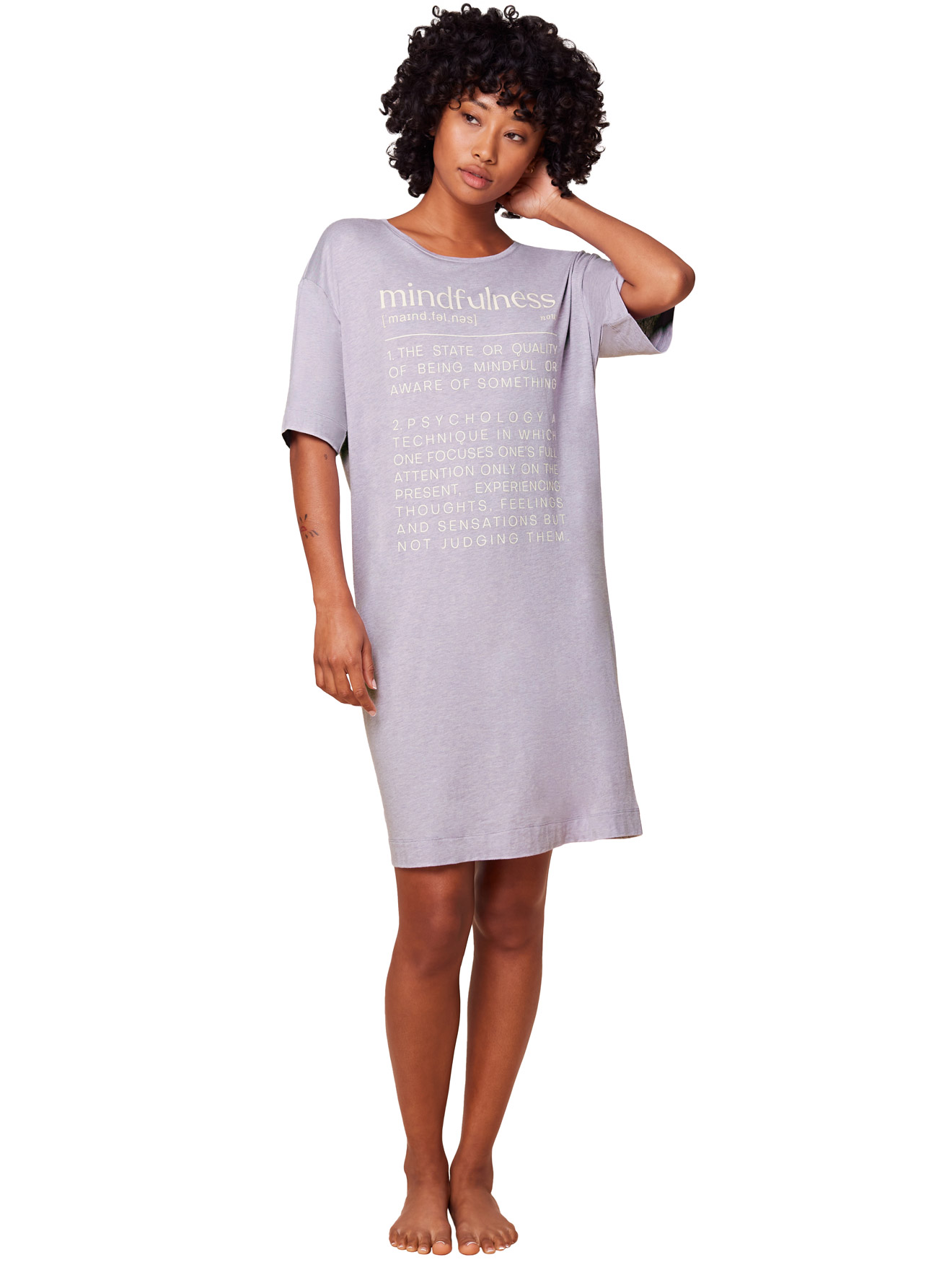 Chemise de nuit manches courtes