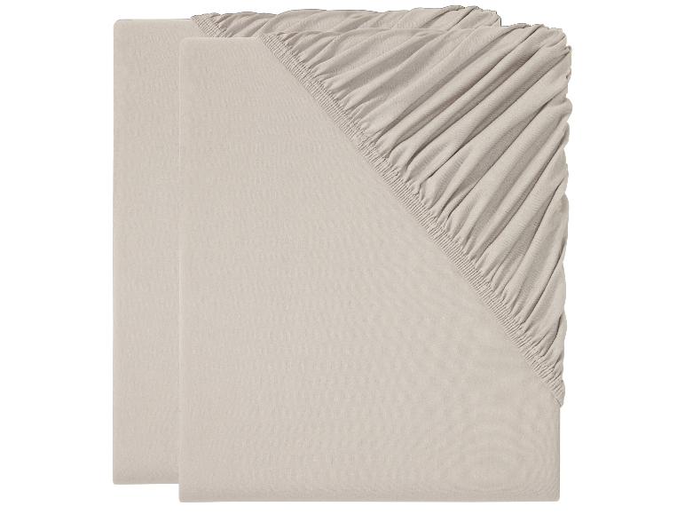 2 jersey hoeslakens 140-160 x 200 cm