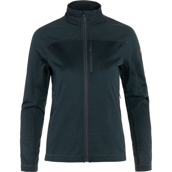 Veste polaire randonnée FJALLRAVEN ABISKO LITE FLEECE JACKET W DARK NAVY