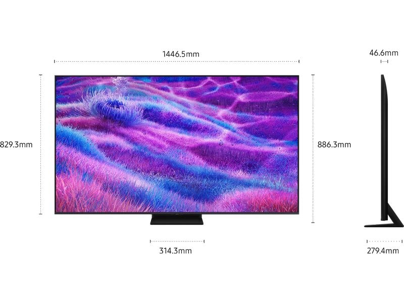 Samsung TV QE65QN80F 65' QN80F Neo QLED 4K Mini LED AI TV, 120 Hz, 4K (3.840 x 2.160), NQ4 AI Gen2 Processor, 30W 4CH