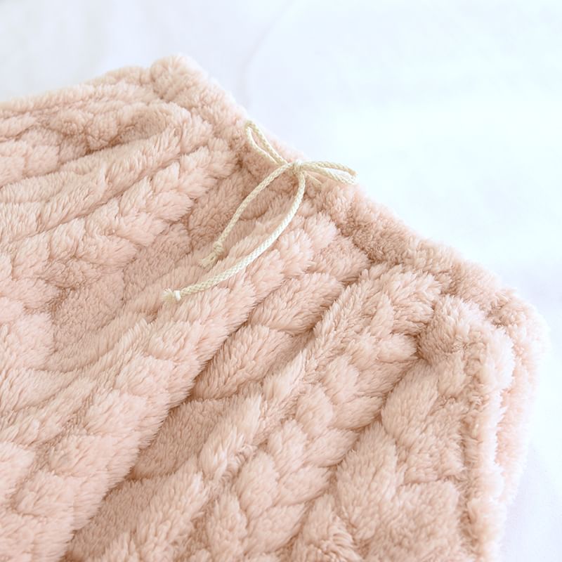Dogini - Effen fleece pyjamabroek