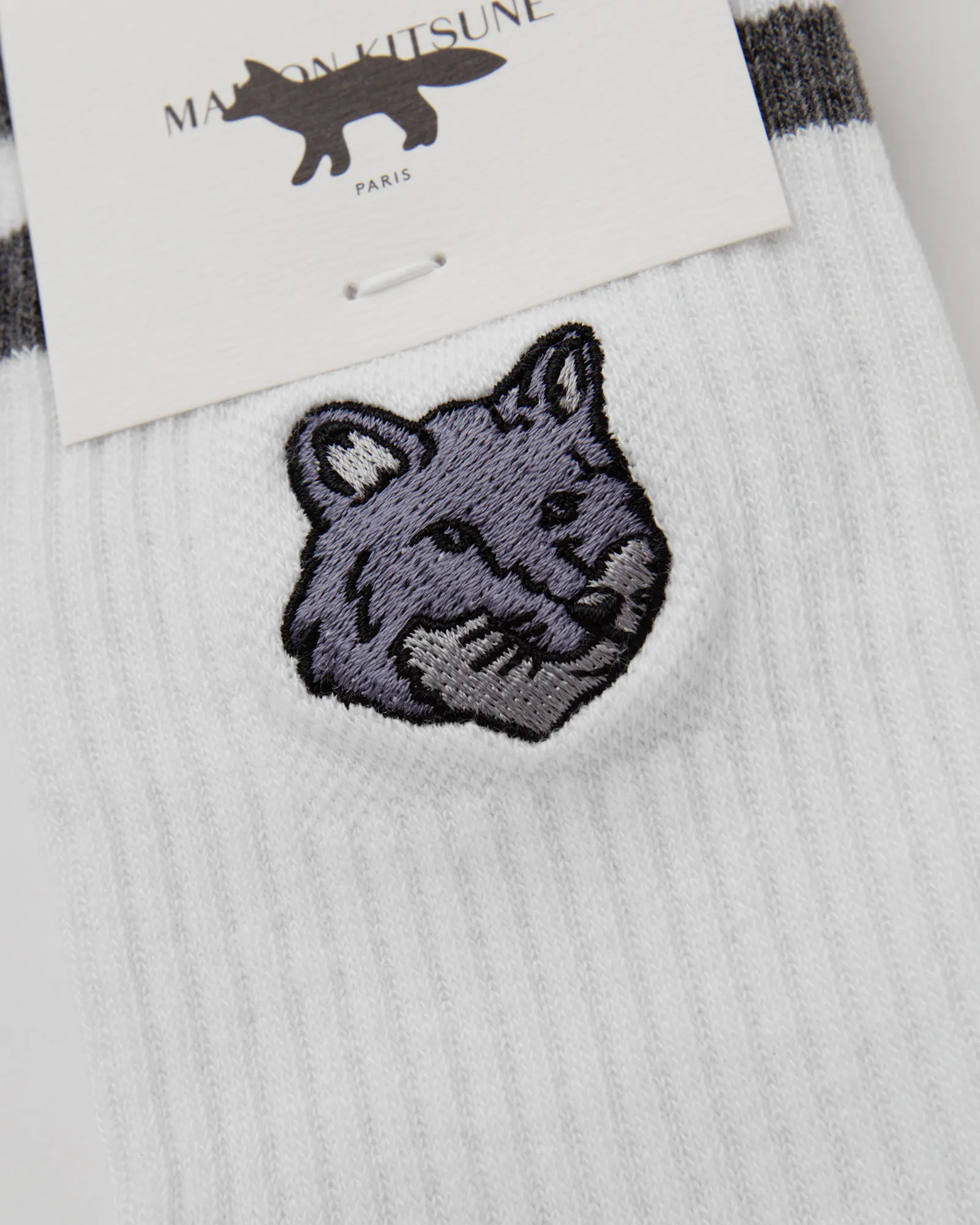 Maison Kitsune BOLD FOX HEAD SPORTY SOCKS