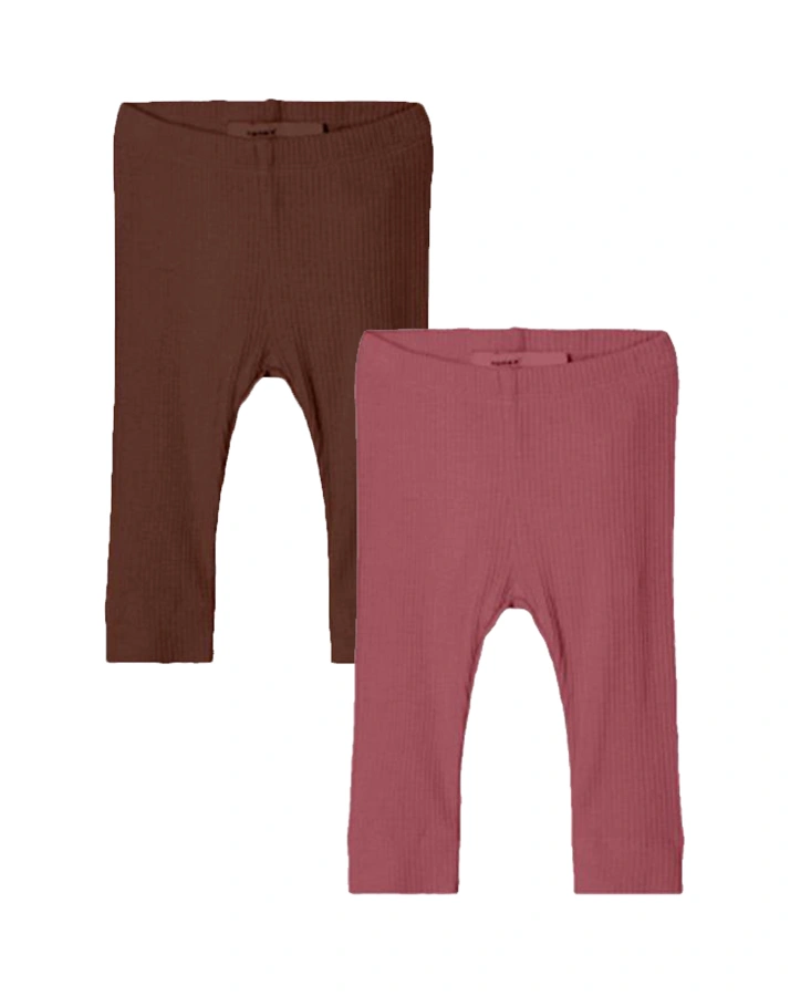Leggings NBFKABEX 4er-Pack in Rocky Road